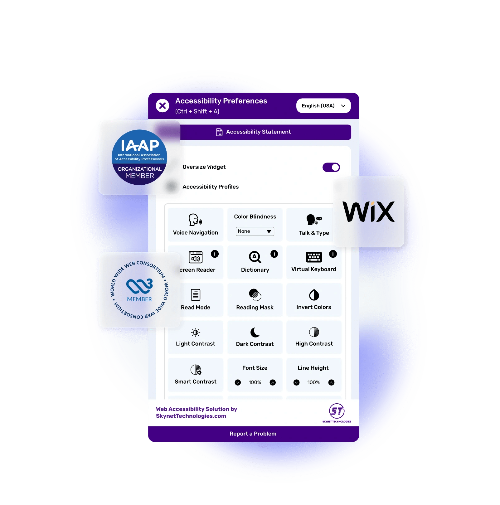 Wix Website Accessibility App - Wix Accessibility Toolbar