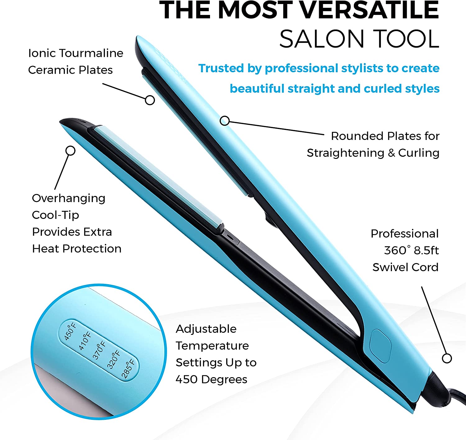 Ceramic Flat Iron SkyPro Tools