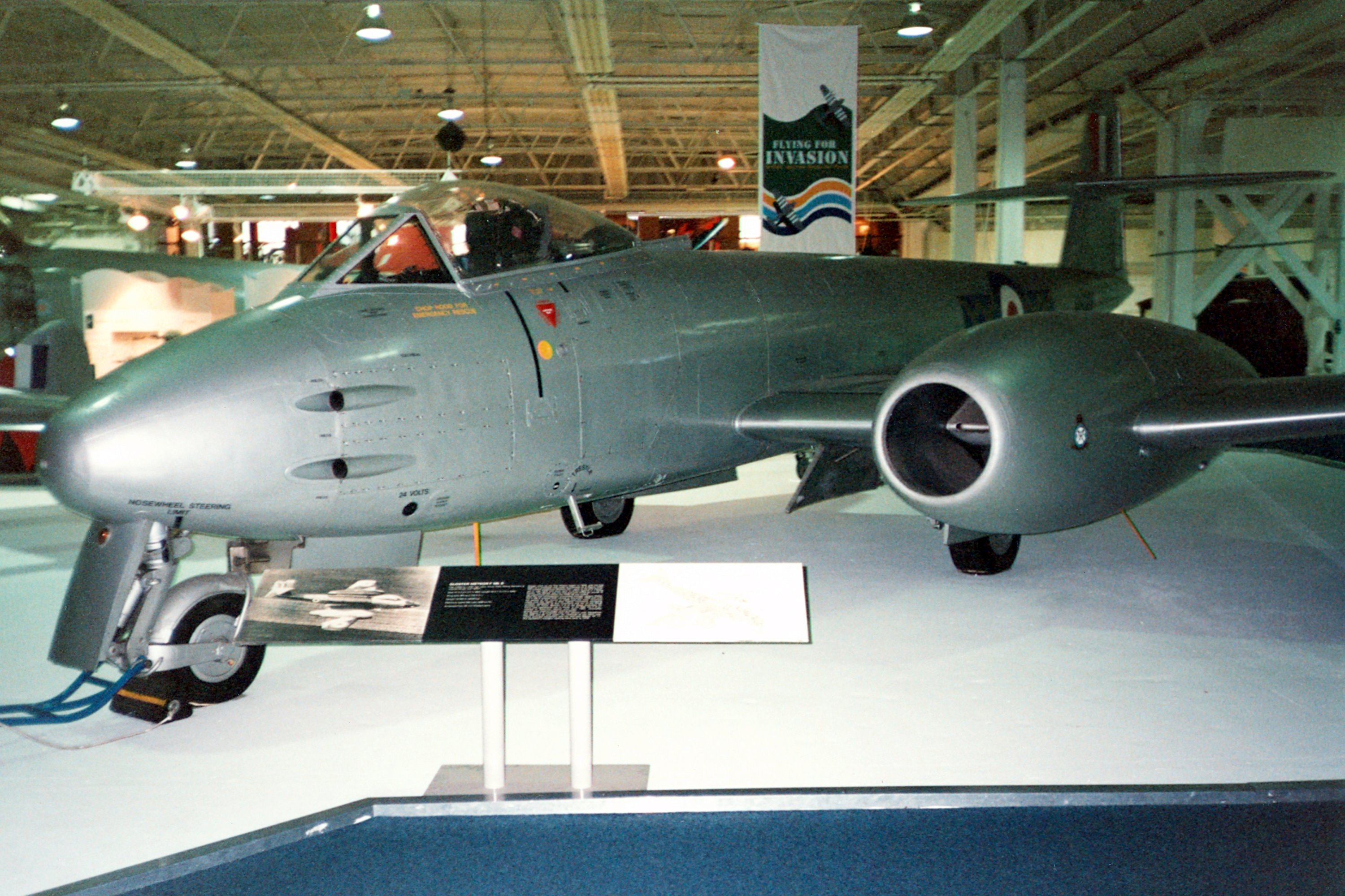 Gloster Meteor F.8 RAF Twinengine singleseat jet fighter, UK