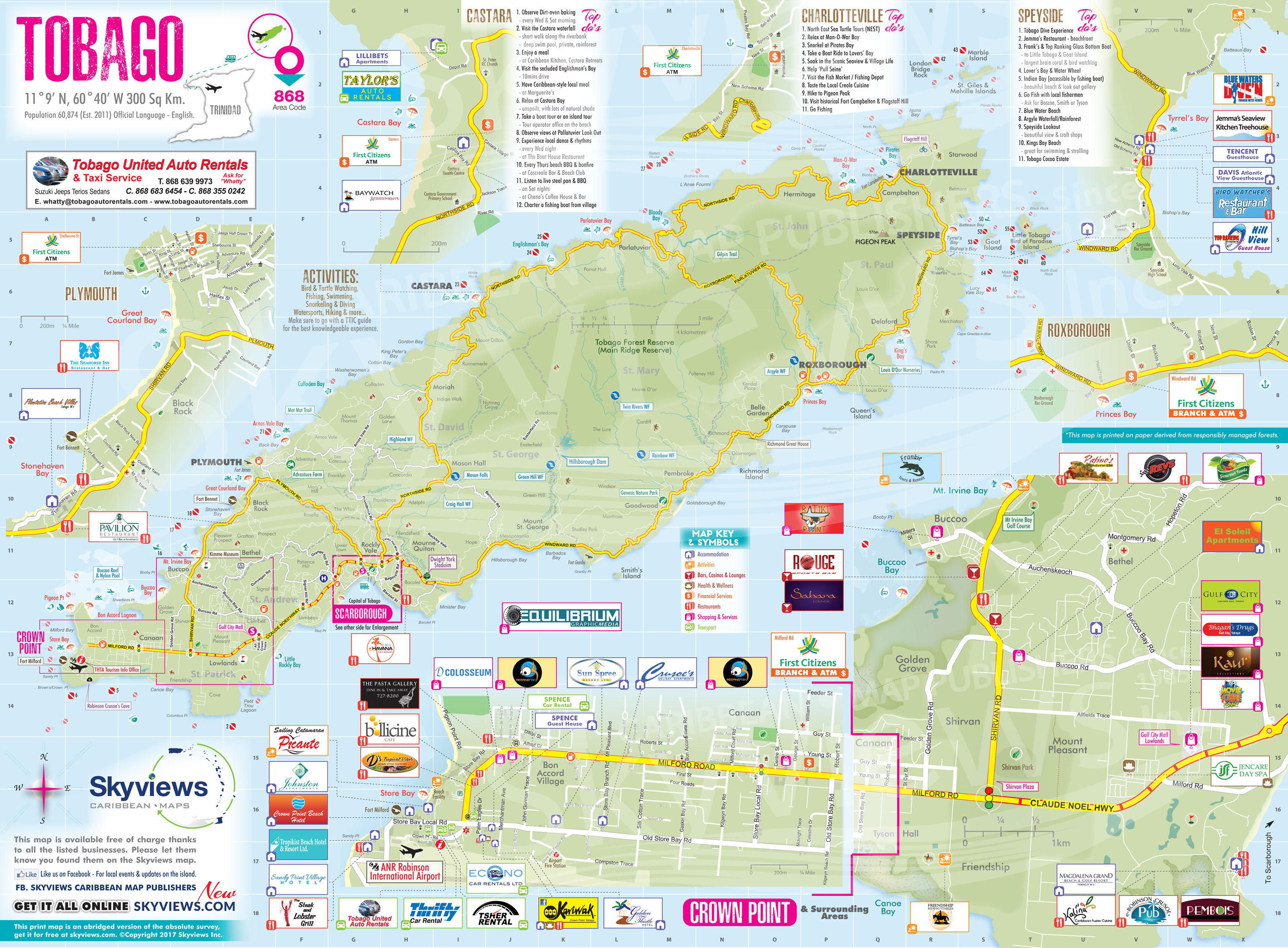 Map of Tobago Caribbean Islands Maps and Guides