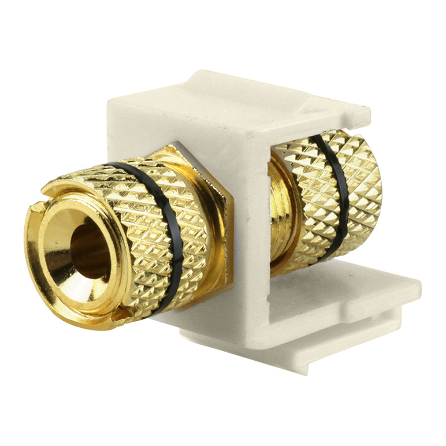 Construct Pro™ GoldPlated Speaker Binding Post Keystone Insert (Light