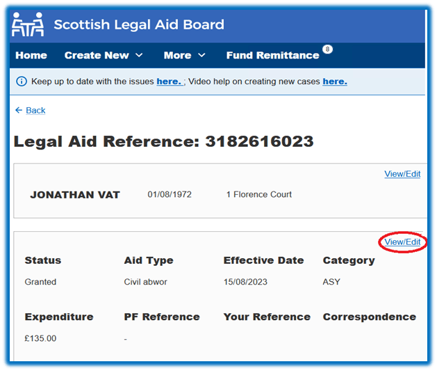 Understanding VAT on our applications system Scottish Legal Aid Board