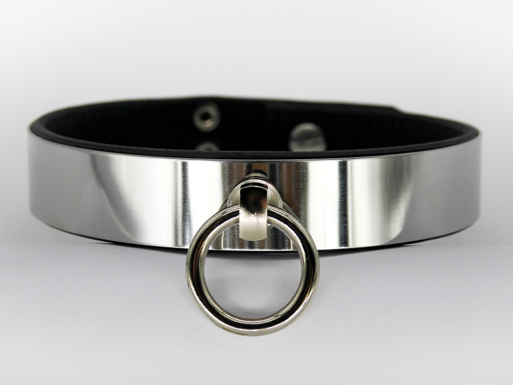 Abschließbares Edelstahl Halsband „Plain 20“ mit Ring Slacks Fashion