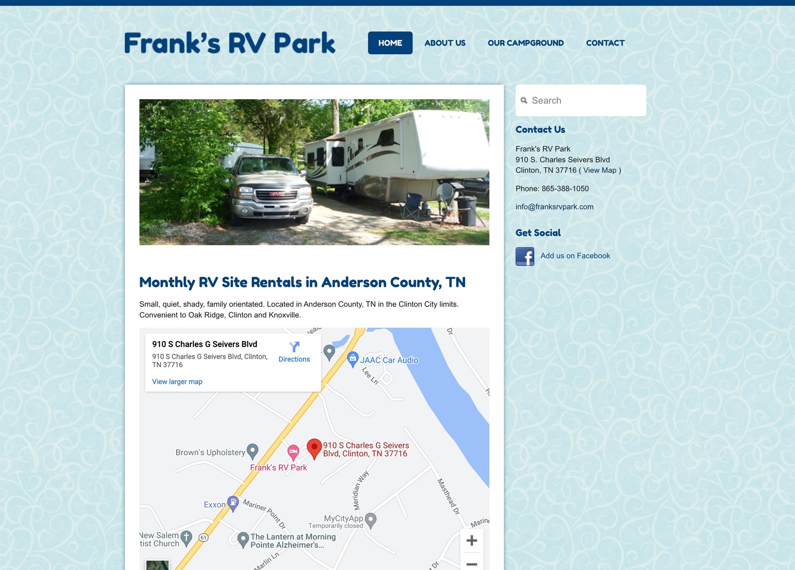 Frank's RV Park Client Spotlight Slamdot