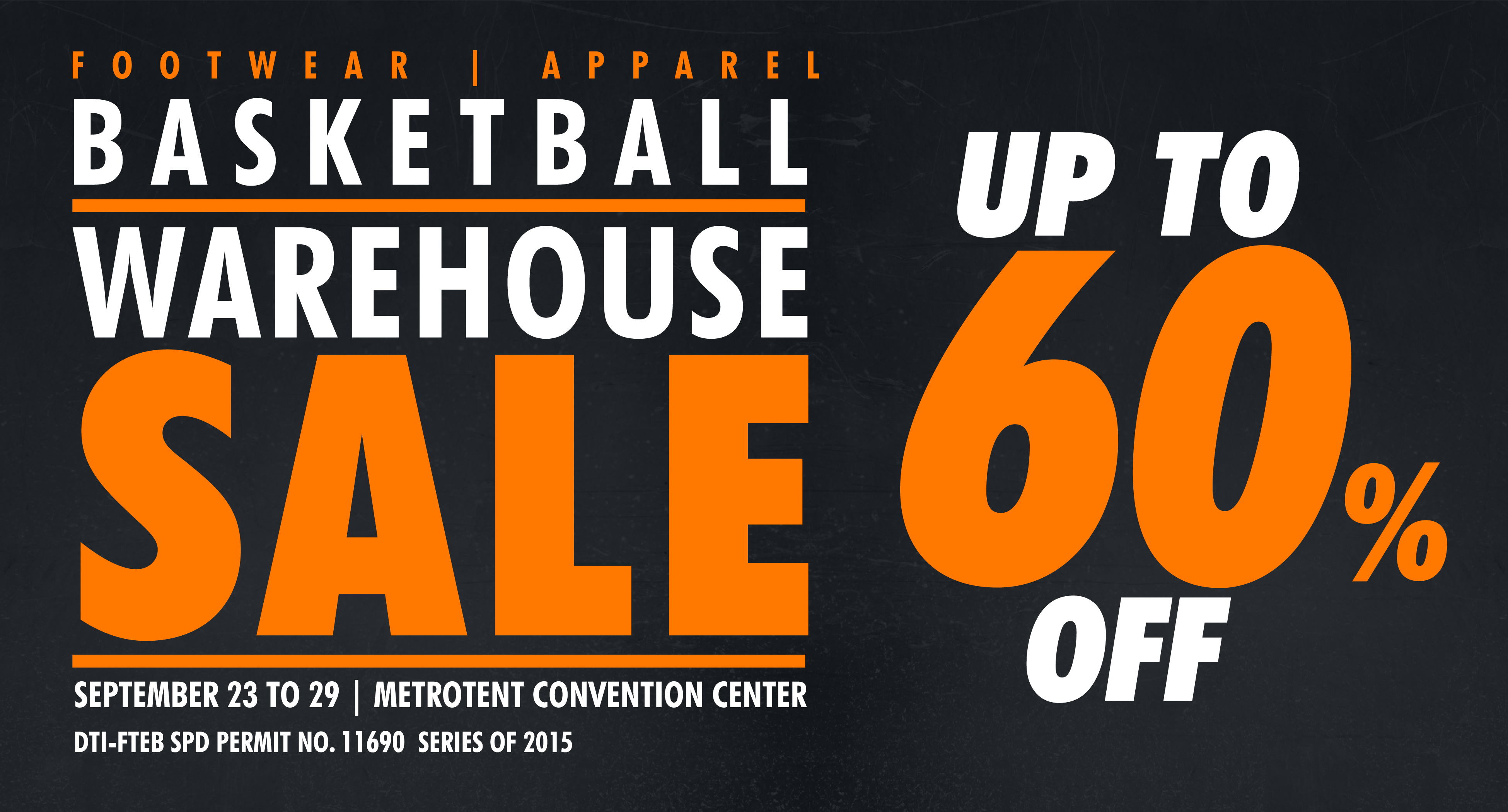 FLASH Basketball Warehouse Sale at Metrotent, Metrowalk