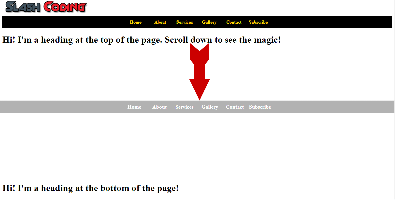 Learn how to Create a Sticky Menu Bar using jQuery