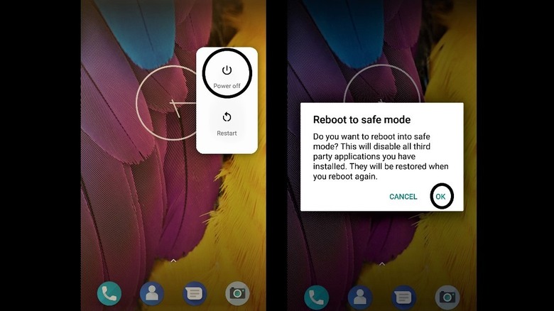 Android how to enter Safe Mode demonstration
