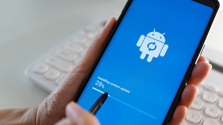 Android update being installed