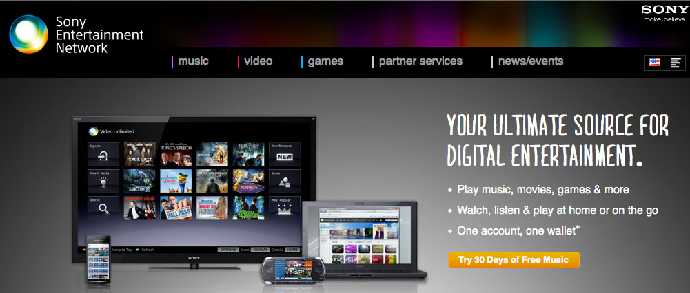 Sony Entertainment Network online portal goes live SlashGear