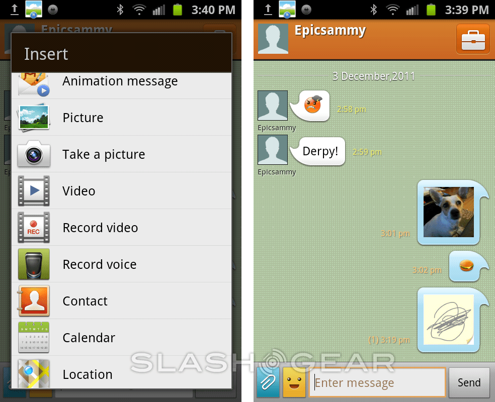 Samsung ChatON for Android Review SlashGear