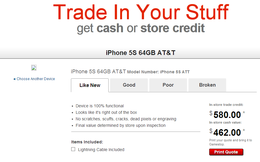 iPhone 5S shows up on Gamestop's website with tradein pricing SlashGear