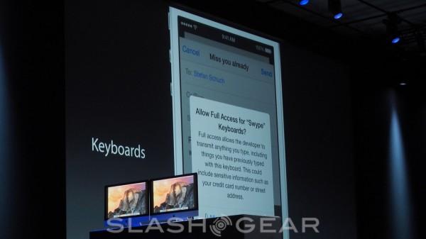 iOS 8 adds 3rdparty keyboards, opens Touch ID to devs SlashGear
