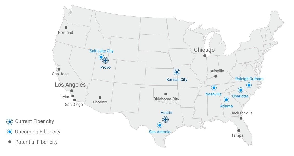 Google Fiber adds Los Angeles, Chicago to potential cities list SlashGear