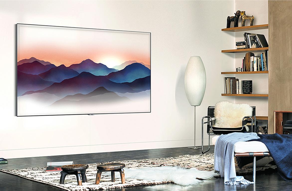 2018 Samsung 4K QLED TVs are almost invisible with ambient mode SlashGear