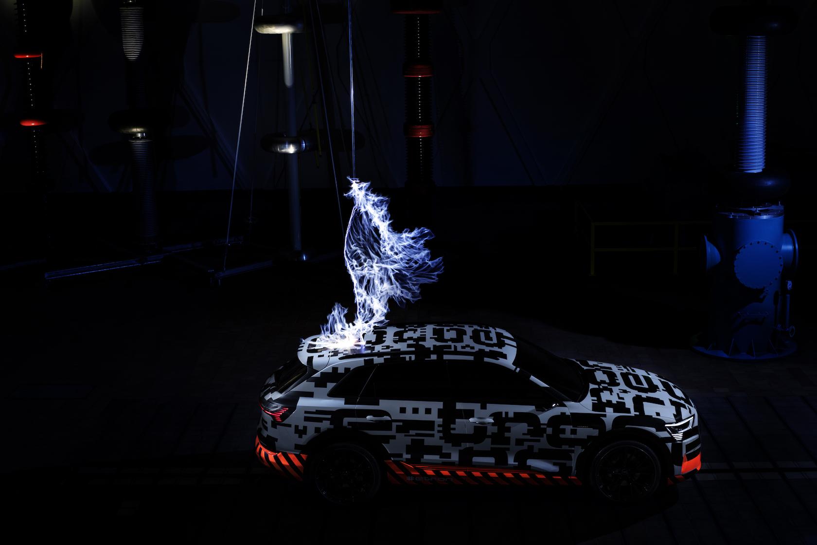 Audi's etron SUV 95 kWh battery makes a debut Tesla would be proud of