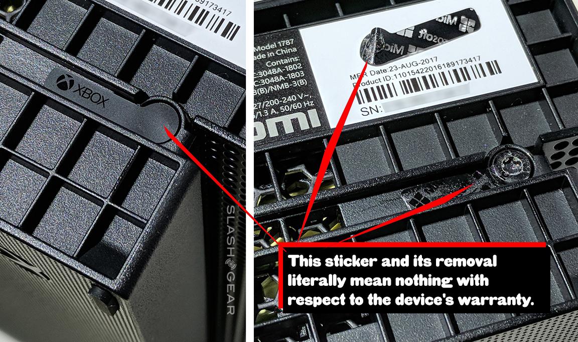 Xbox One X Warranty Sticker Location KESTIC