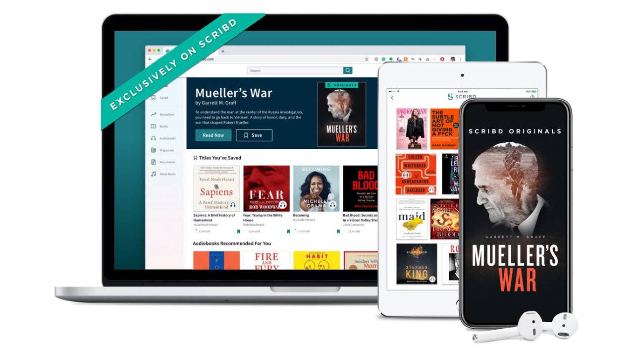 Scribd takes on Amazon with its own original ebooks and audiobooks