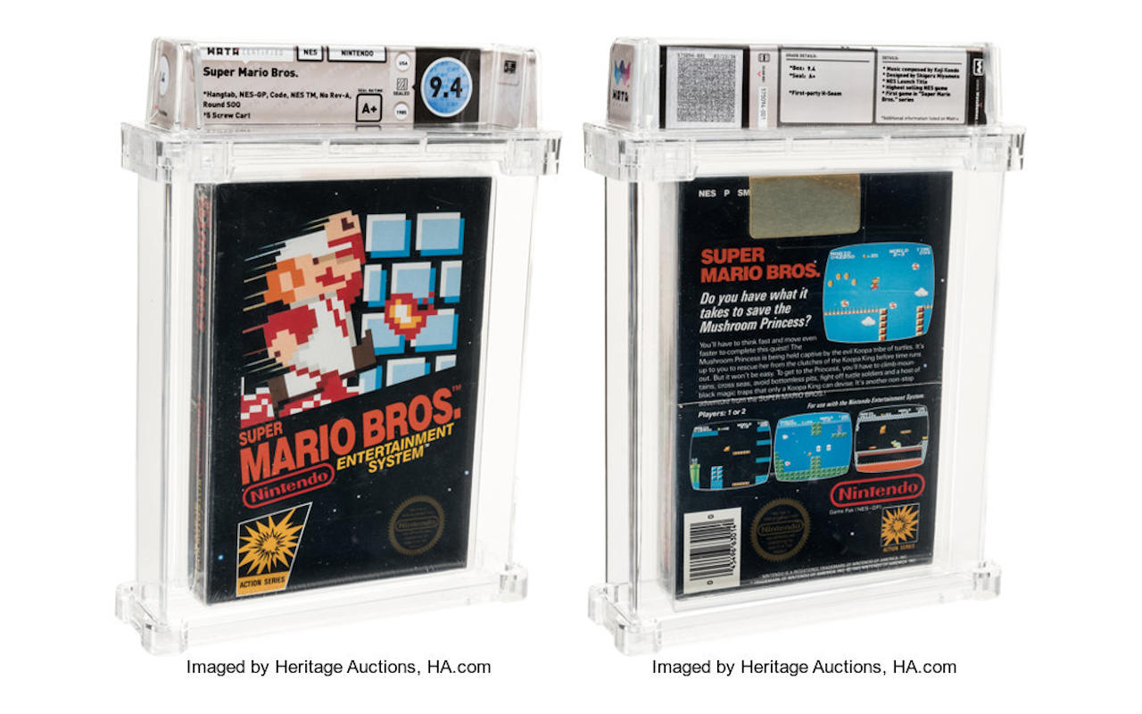 Sealed Super Mario Bros copy most expensive game ever sold Sealed Super Mario Bros copy most expensive game ever sold