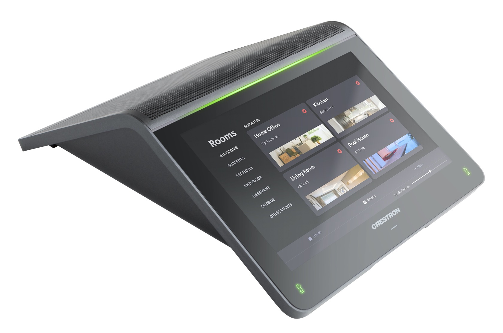 Crestron gets a smart home tablet speaker made for your "Zoom room