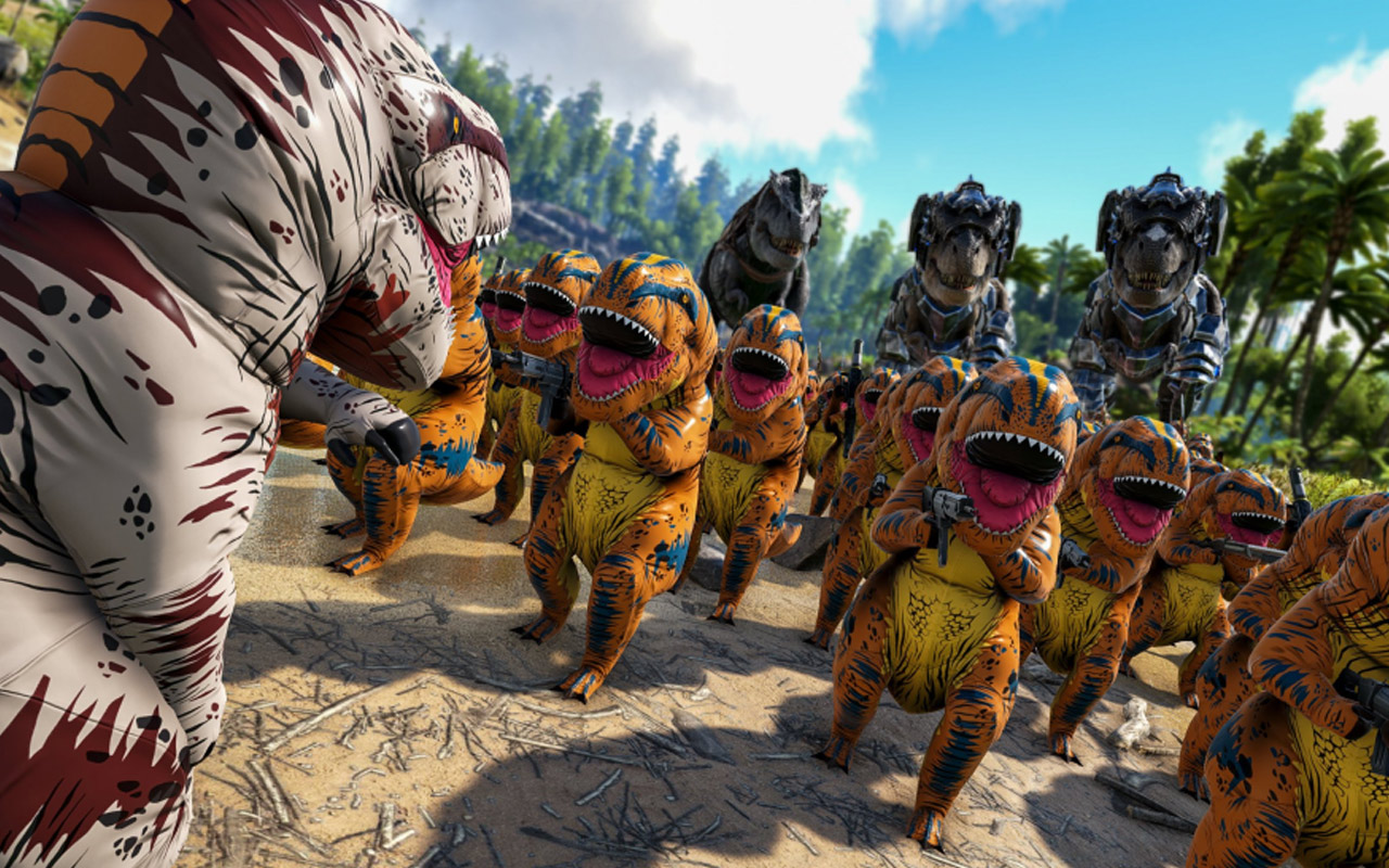 ARK Survival Evolved just jumped the shark with inflatable TRex