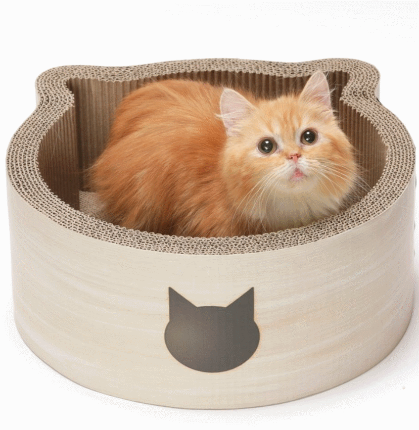 Necoichi Catheaded Scratcher Bed Slash Pets