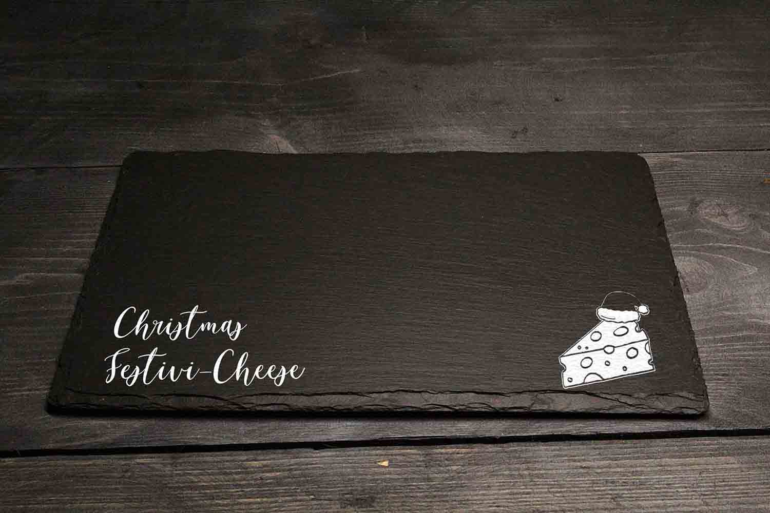 Chritmas Festivicheese Christmas Welsh Slate Cheeseboard Gift