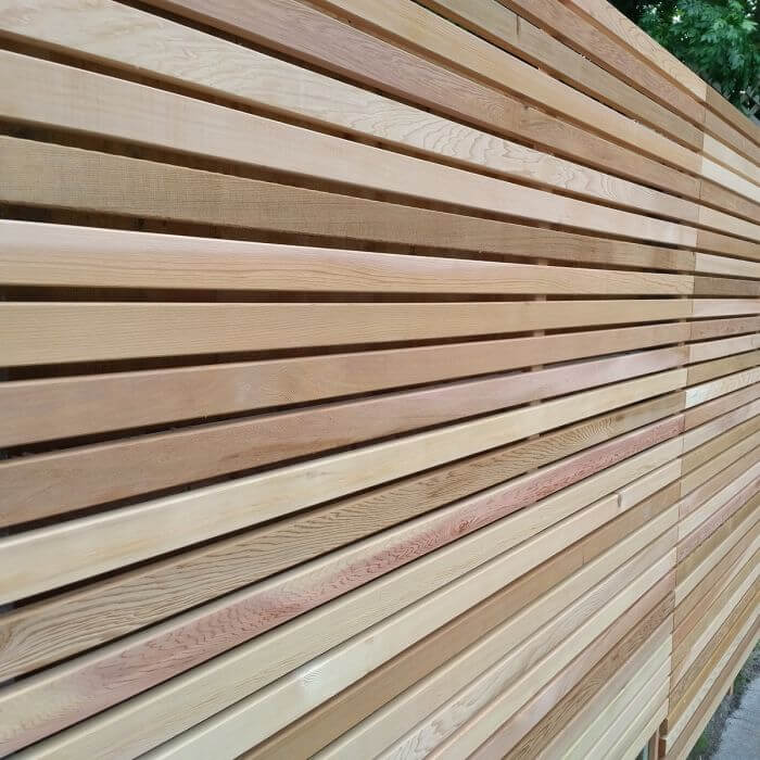 Cedar Slatted Fence Panels Slatted Screen Fencing
