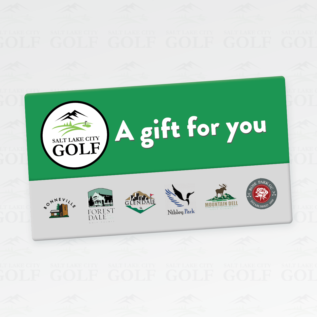 Digital Gift Card EMail Delivery Salt Lake City Golf