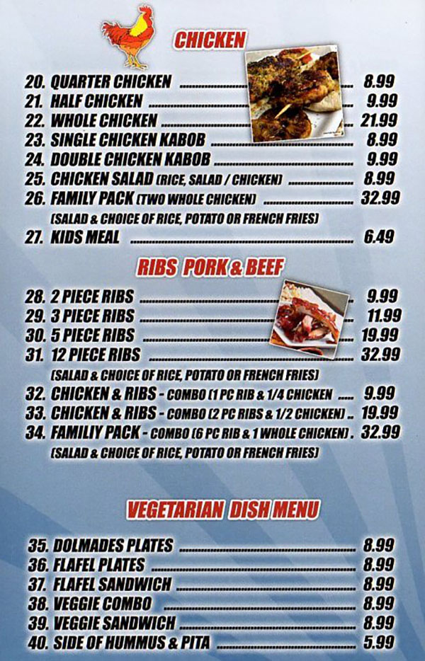 Best Chicken And Ribs menu SLC menu