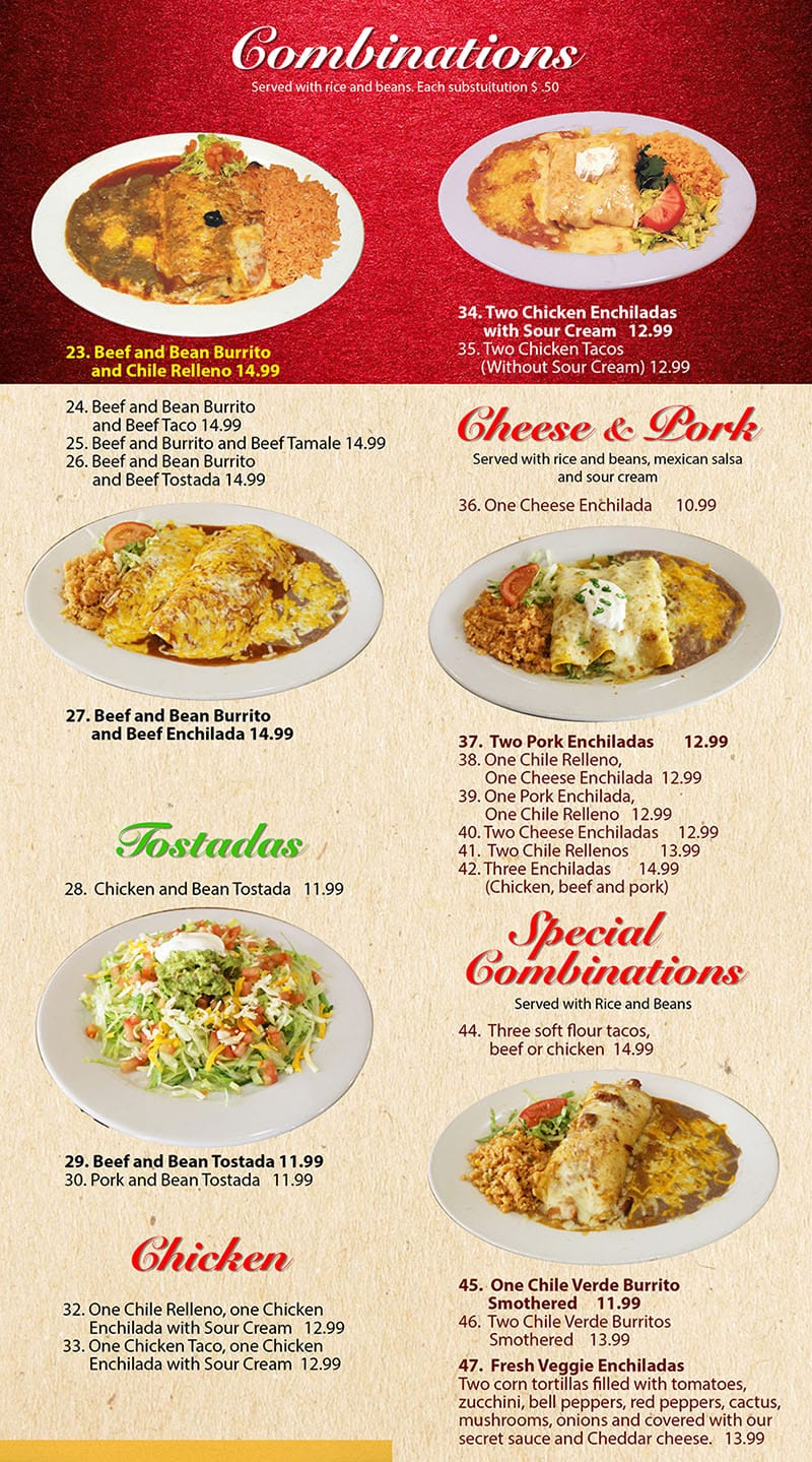 Mi Ranchito Grill menu SLC menu