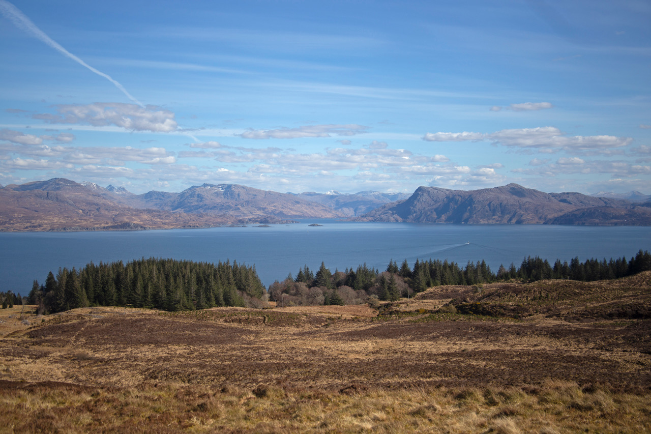 Armadale Hill and woodland Sleat Perfectly Skye