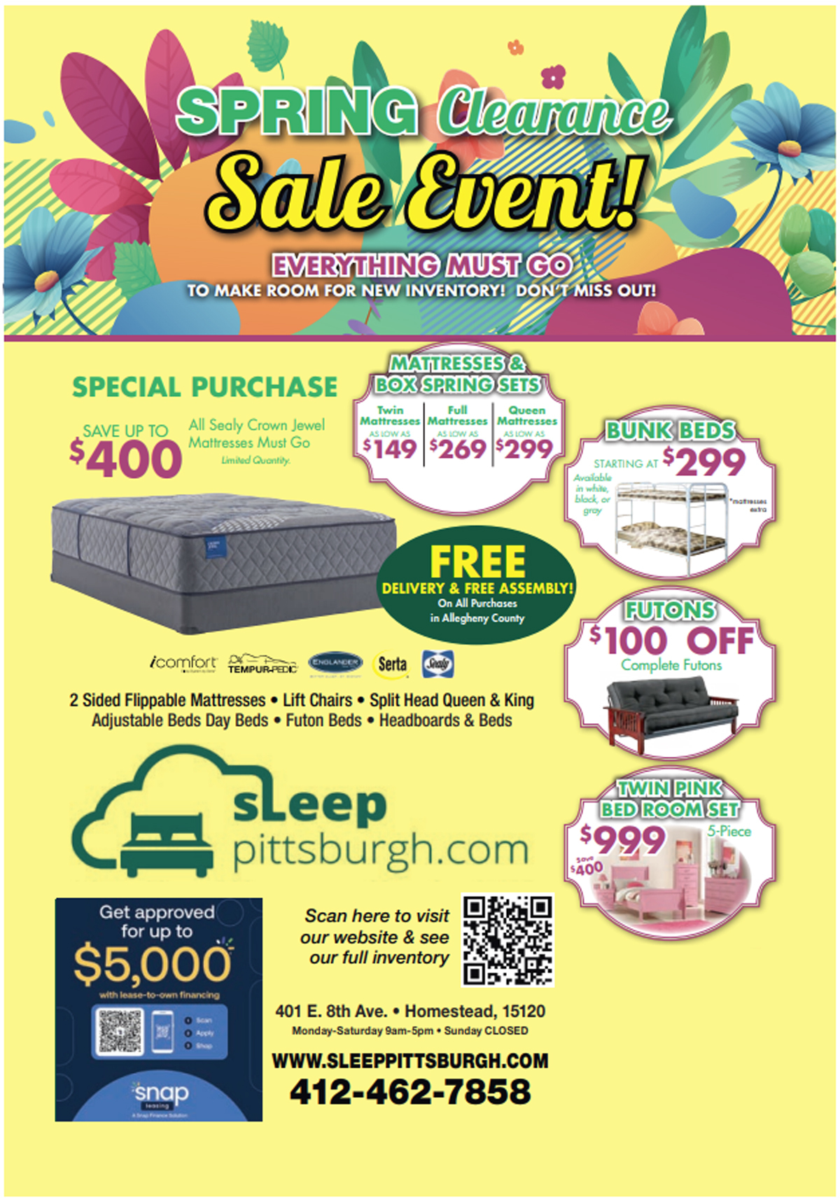 Mattress Sale & Special Discounts Sleep Pittsburgh