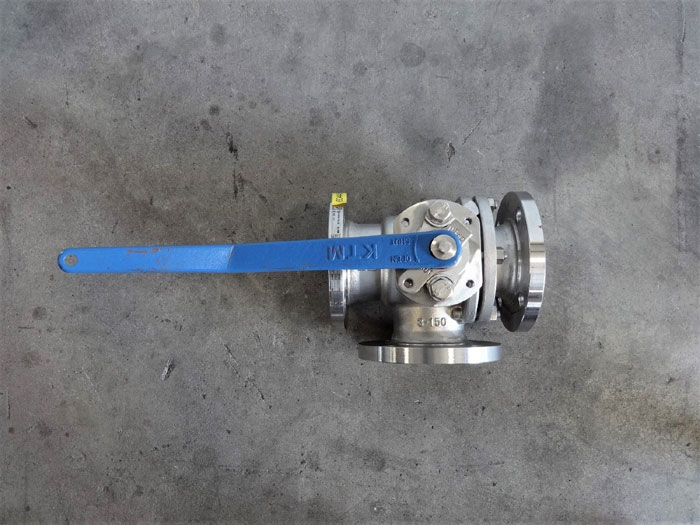Pentair KTM 3" 150 CF8M 3Way Flanged Ball Valve NB3132L32ET15L/3.0