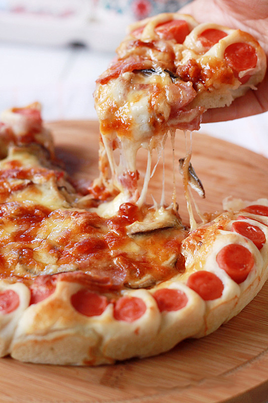 Delicious Hot Dog Pizza Recipe Slice Pizzeria