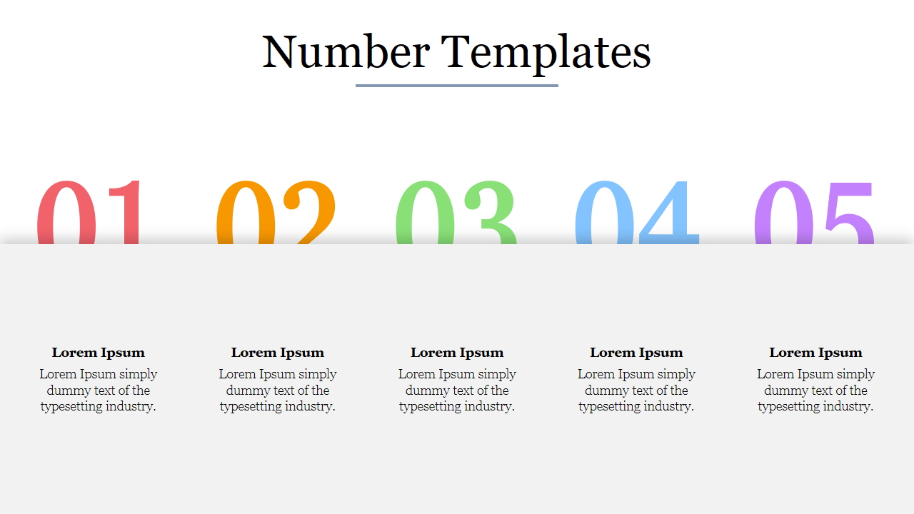 Free Numbers PowerPoint Templates And Google Slides Themes