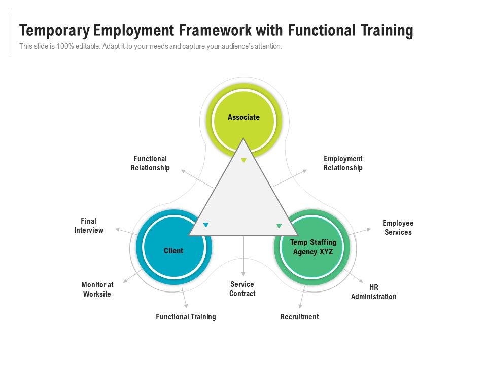 Temporary Employment Framework With Functional Training Ppt PowerPoint