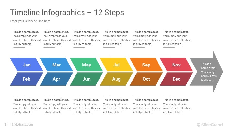 Timeline Infographic For Powerpoint