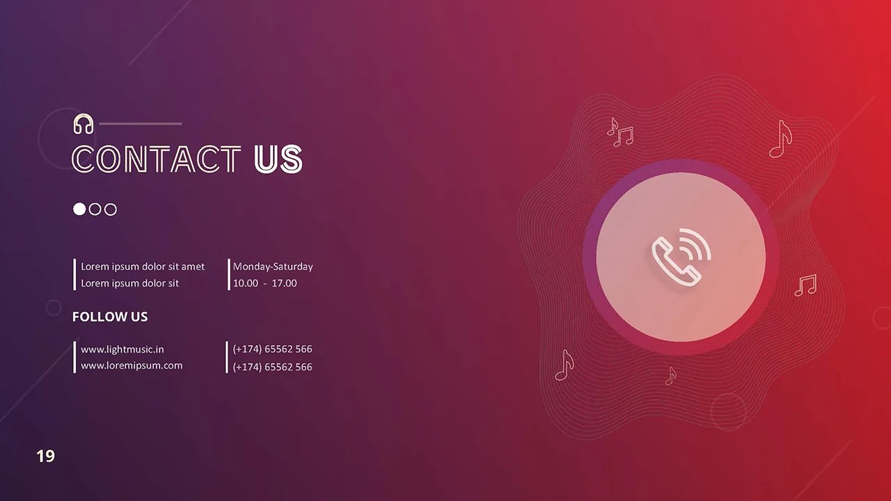 Free Music Theme Google Slides Template SlideKit