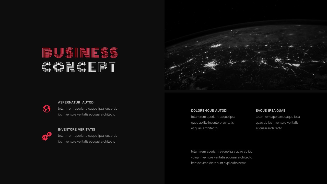 Dark Theme Presentation Templates for Google Slides Slidekit