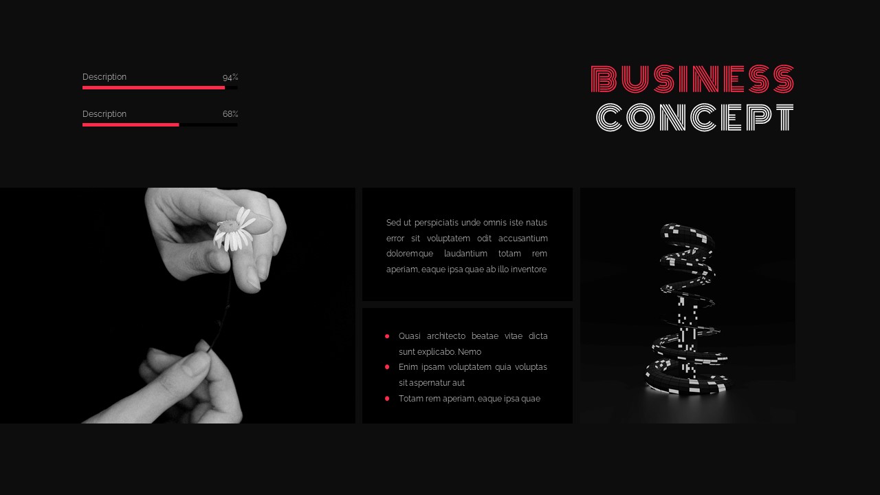 Dark Theme Presentation Templates for Google Slides Slidekit