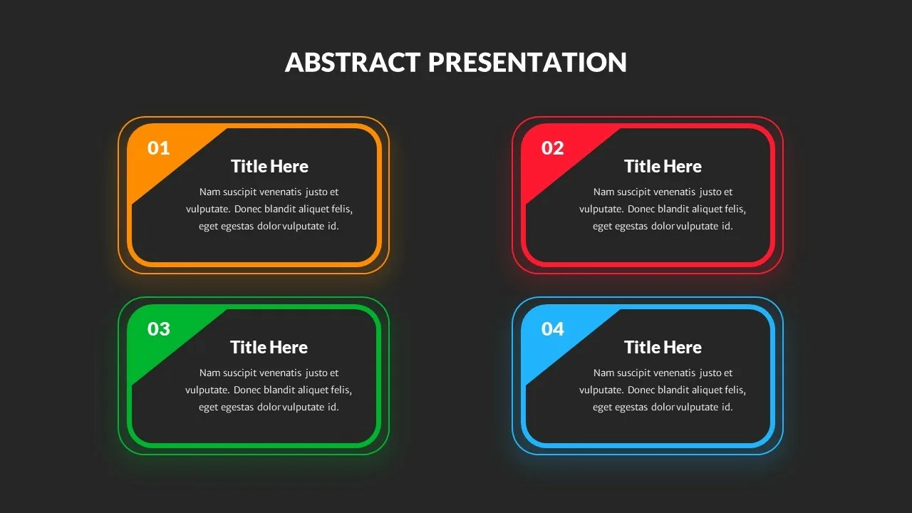 Google Slides Abstract Presentation Template SlideKit