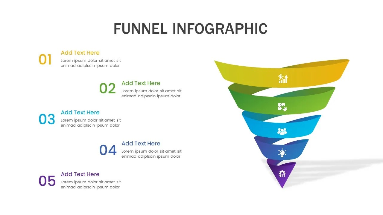 Attractive Funnel Presentation Template for Google Slides SlideKit