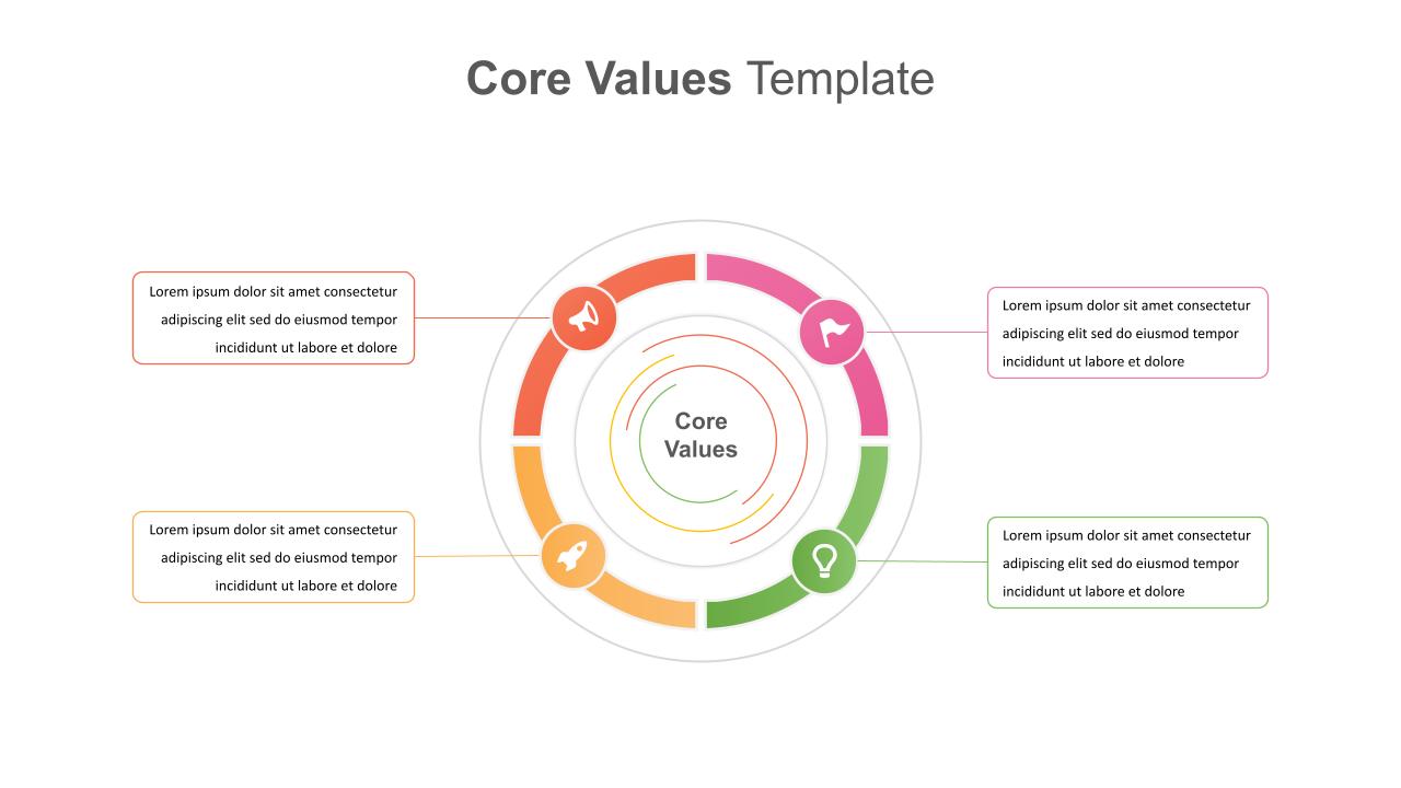 Business Core Values Presentation Template SlideKit