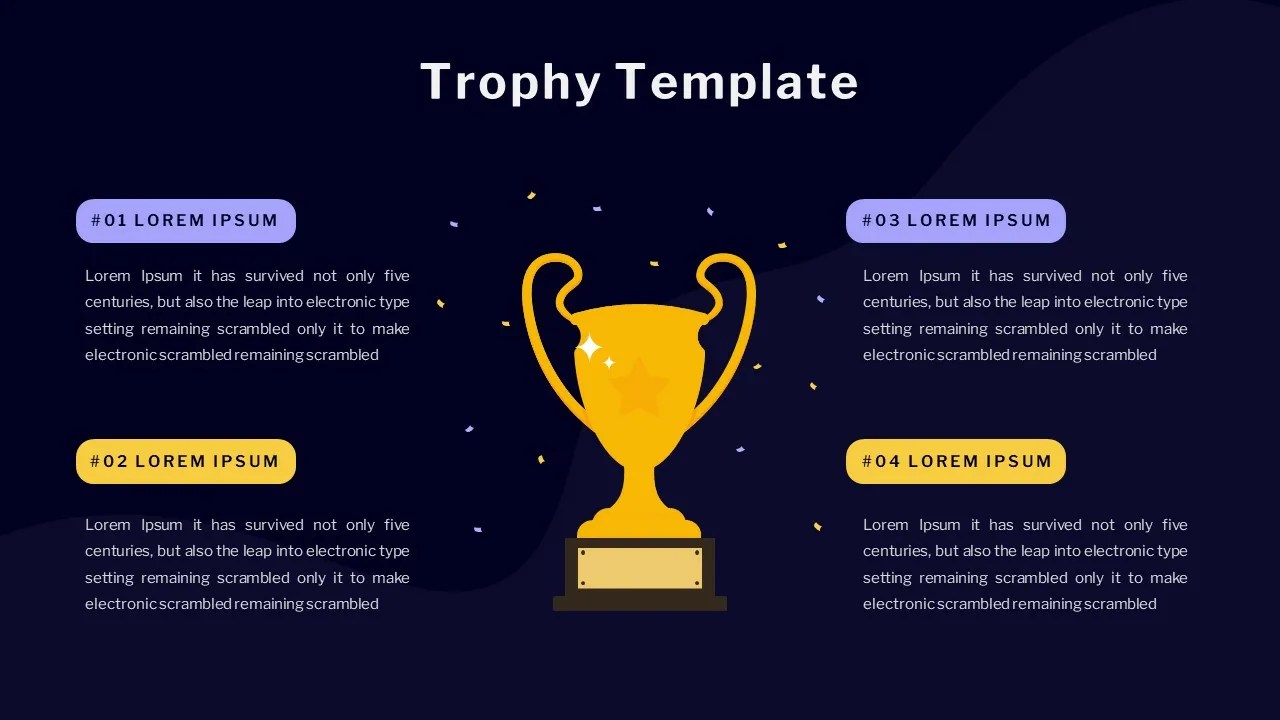 Trophy Slide Template SlideKit
