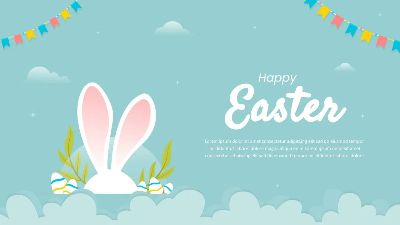 Happy Easter Slide Template SlideKit