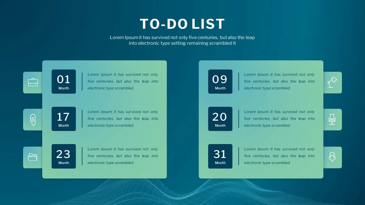 Customizable To Do List Slide SlideKit