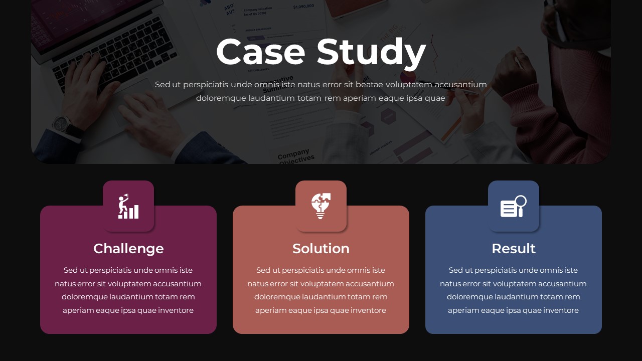 Case Study PPT Presentation Templates For Business Presentation SlideKit