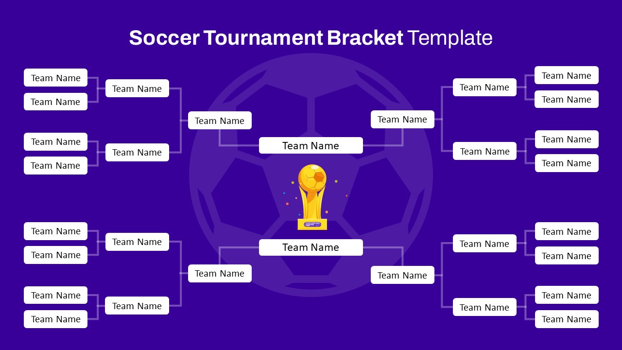 Soccer Tournament Bracket Template for PowerPoint & Google Slides