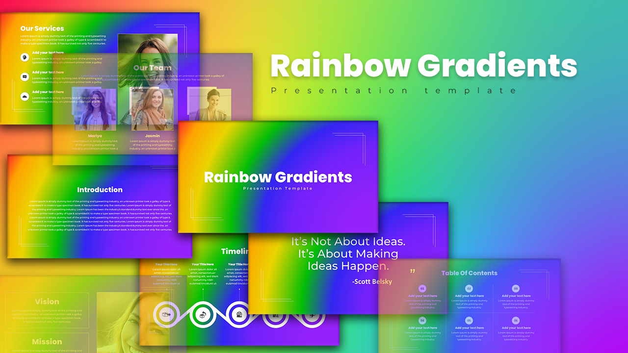 Free Dynamic Gradient Animated Background PowerPoint & Google Slides