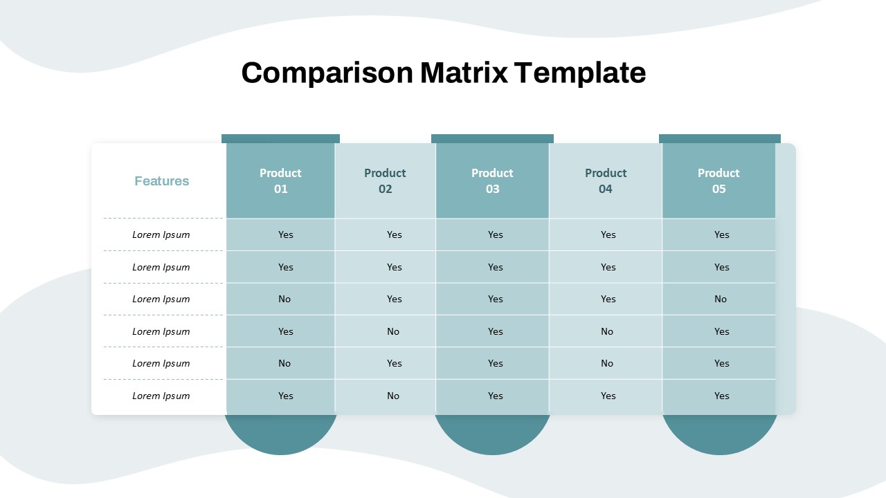 T-Chart Comparison Template - PowerPoint & Google Slides - SlideKit